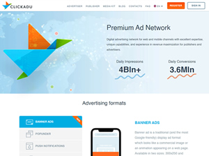 Clickadu Advertising Network Details